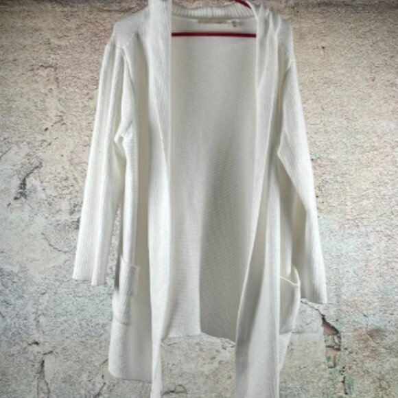 SOFT SURROUNDINGS Women's Hooded EXTREMELY SOFT Lounge Cardigan P Large MN142 - Picture 1 of 4
